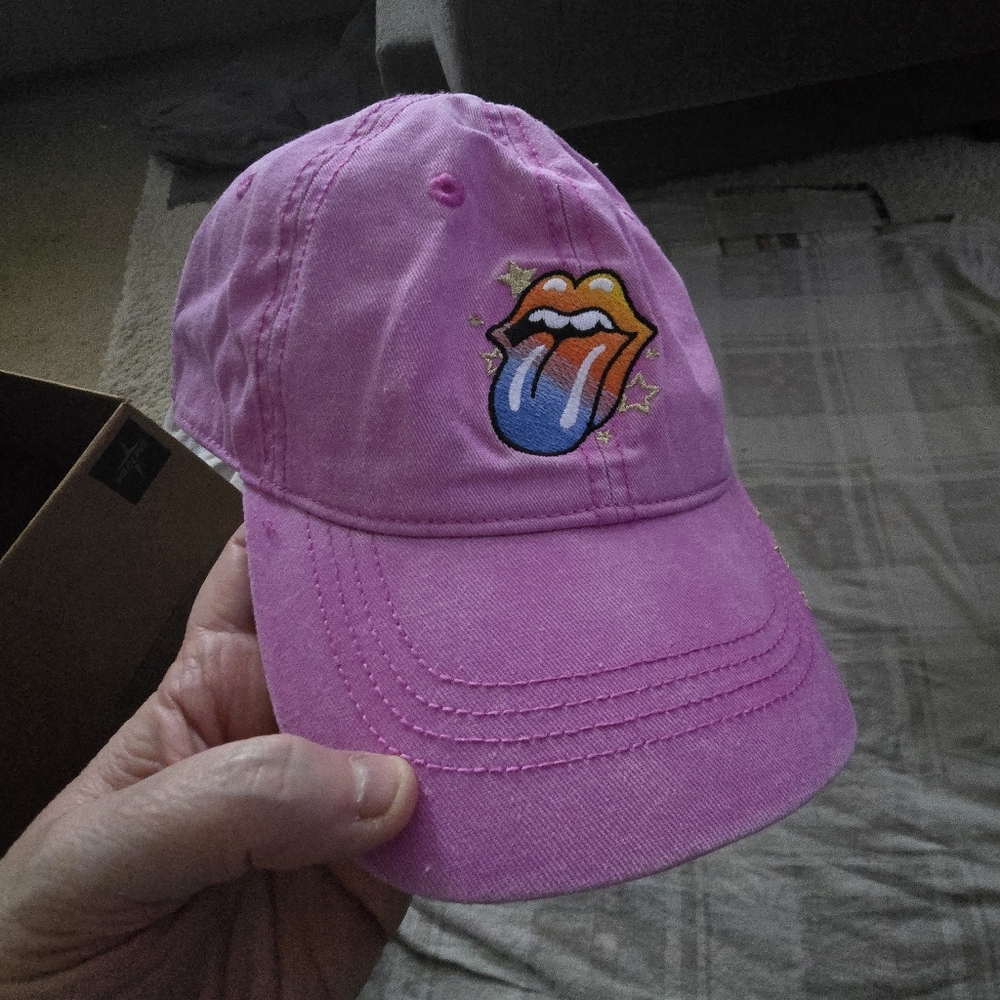 Rolling Stones Pink Ball Cap, Good Condition